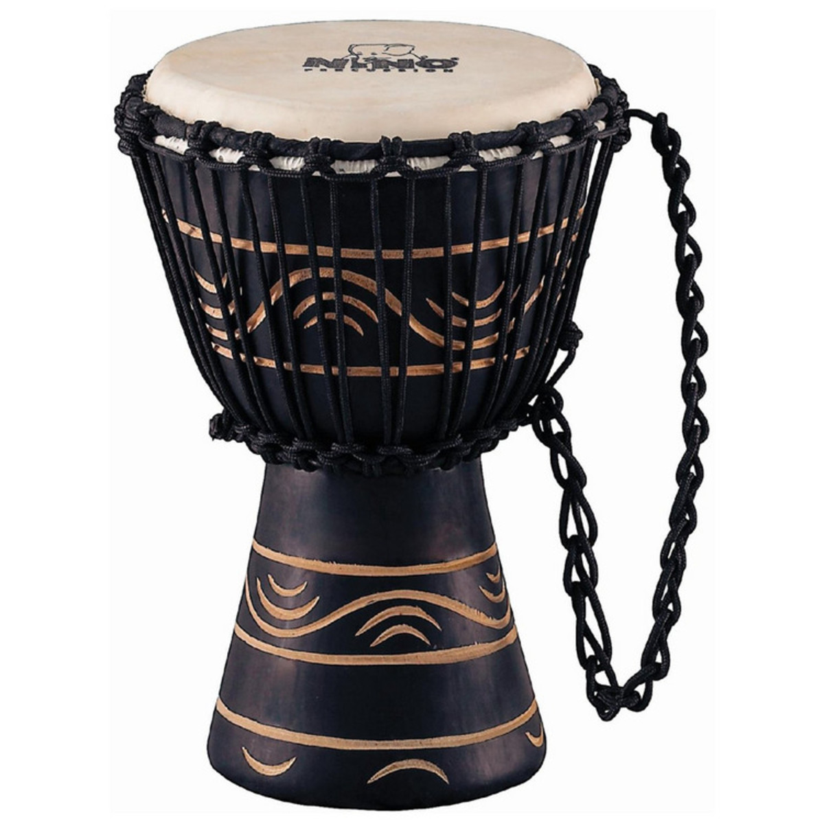 Nino XS African Rope Tuned Wood Djembe Moon Rhythm
