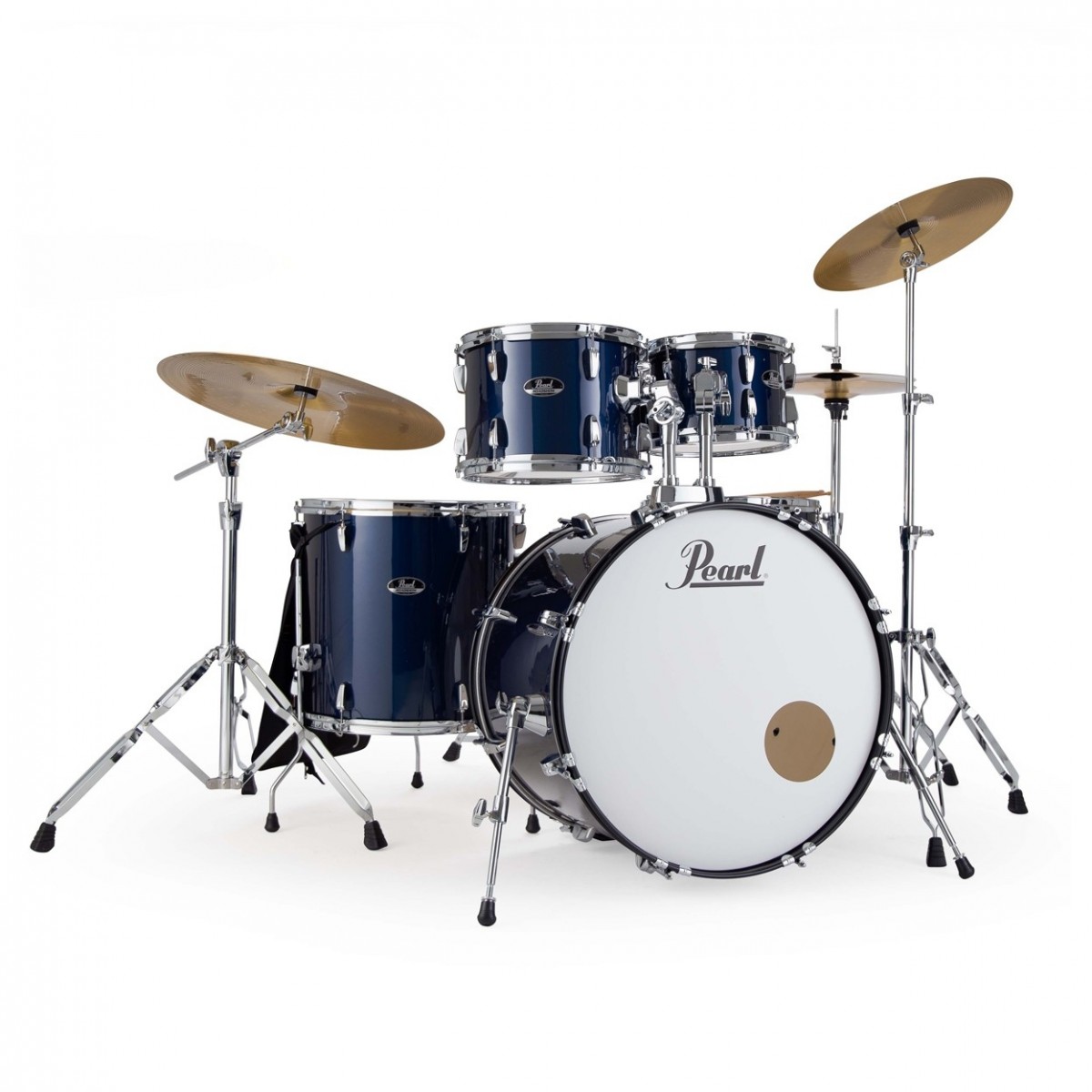 Pearl Roadshow 5pc USA Fusion Drum Kit w/3 Sabian Cymbals Royal Blue