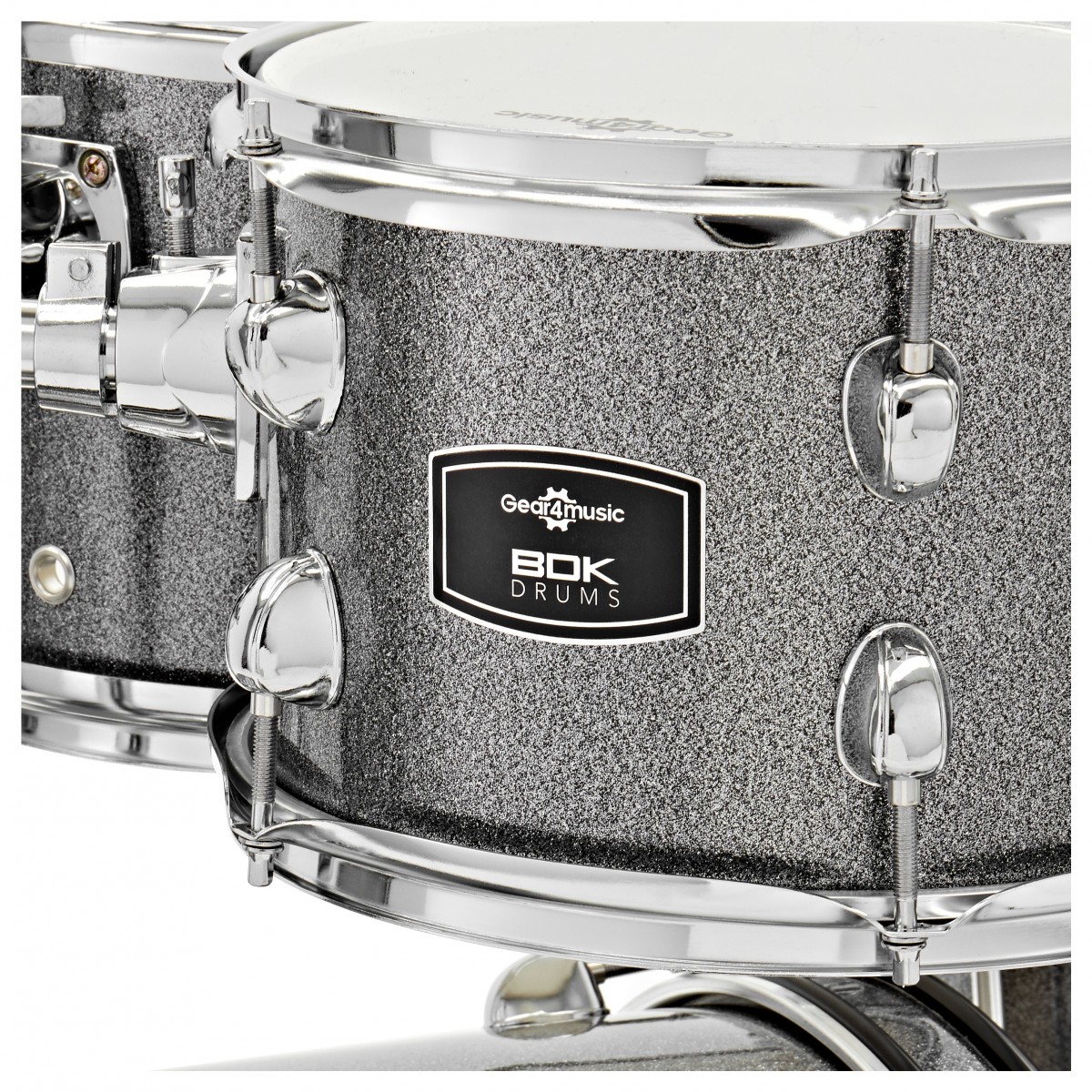 BDK-22 Rock Drum Kit by Gear4music Silver Sparkle