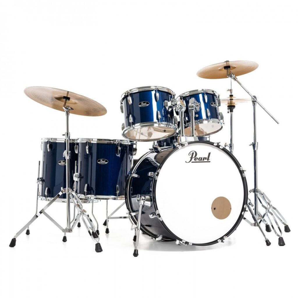 Pearl Roadshow 6pc Drum Kit w/Sabian Cymbals Royal Blue Metallic