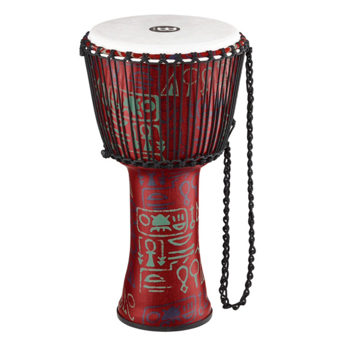 Meinl Travel Series 12 Inch Djembe Synthetic Head Pharaohs Script