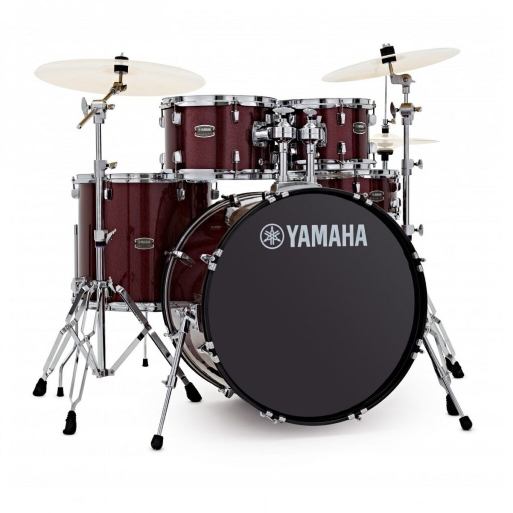 Yamaha Rydeen 20" Drum Kit w/Cymbals Burgundy Glitter