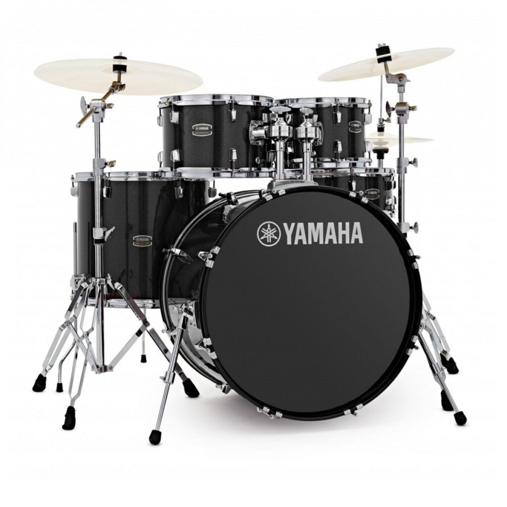 Yamaha Rydeen 20" Drum Kit w/Cymbals Black Glitter