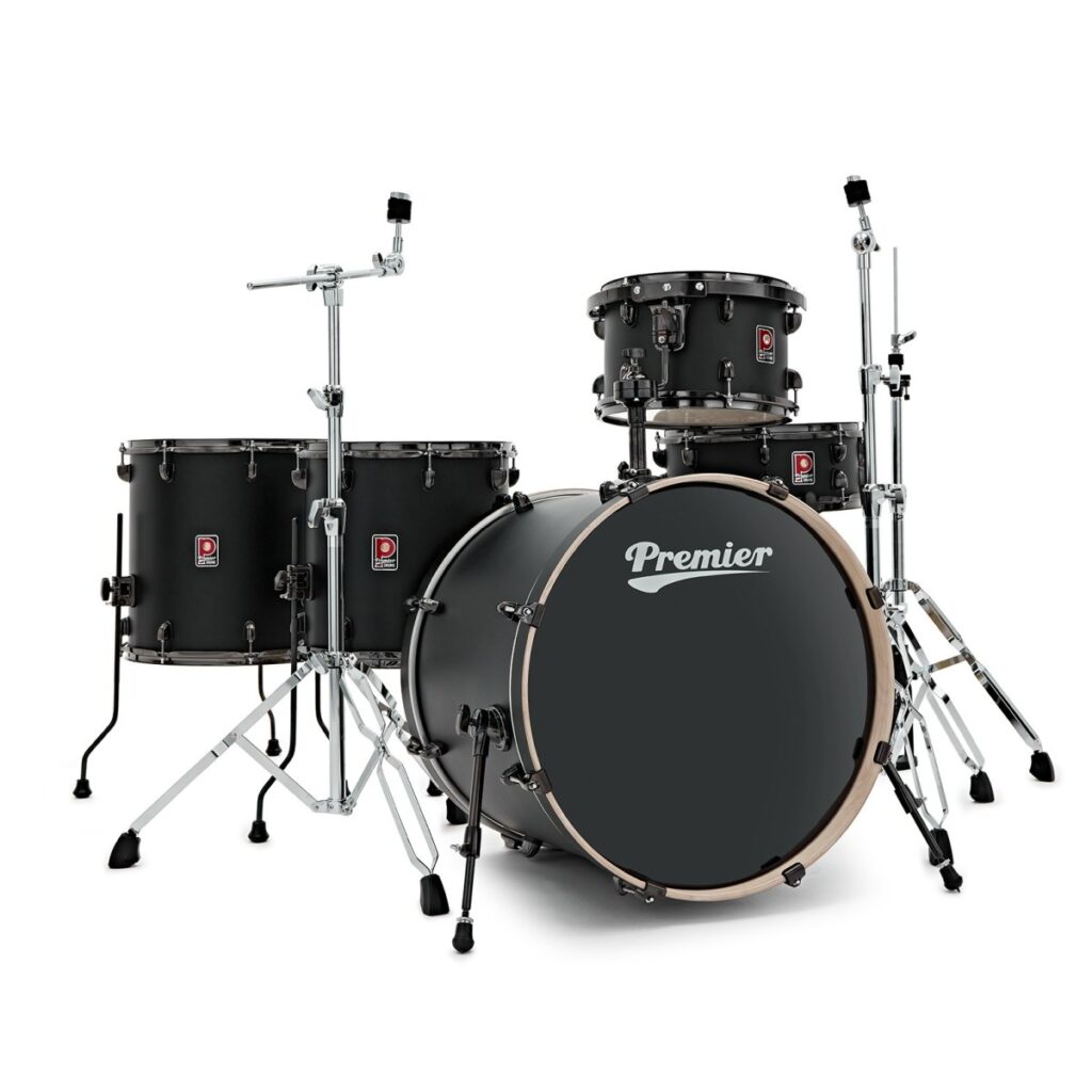 Premier Artist 22" 5pc Heavy Rock Drum Kit Matte Black