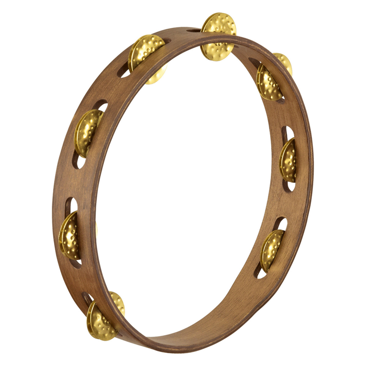Meinl Vintage 1 Row Wood Tambourine Walnut Brown