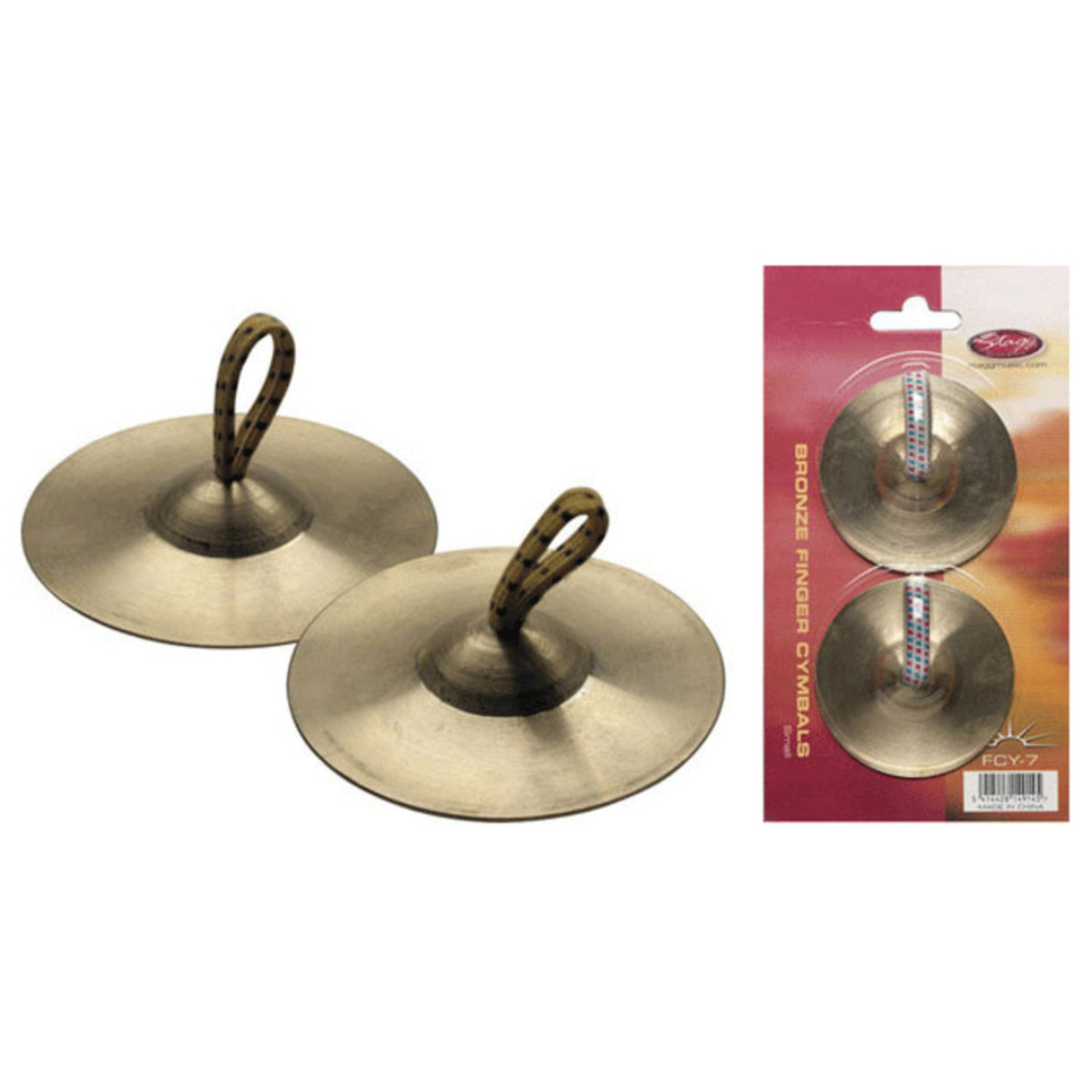 Stagg Bronze Finger Cymbals 7cm (Pair)