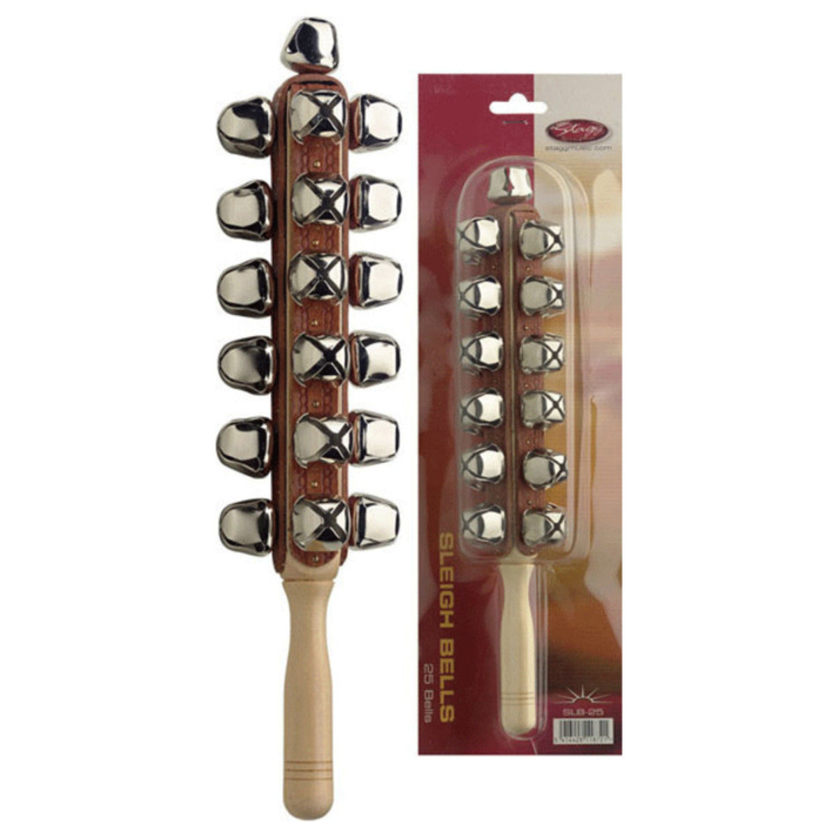 Stagg Sleigh Bell Stick 25 Bells
