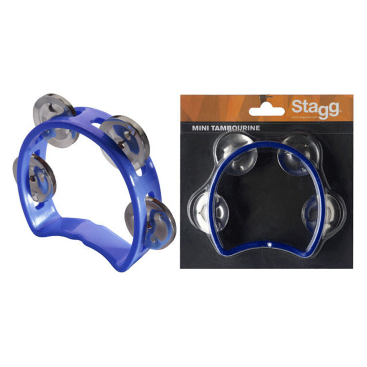 Stagg Plastic Mini Tambourine Blue
