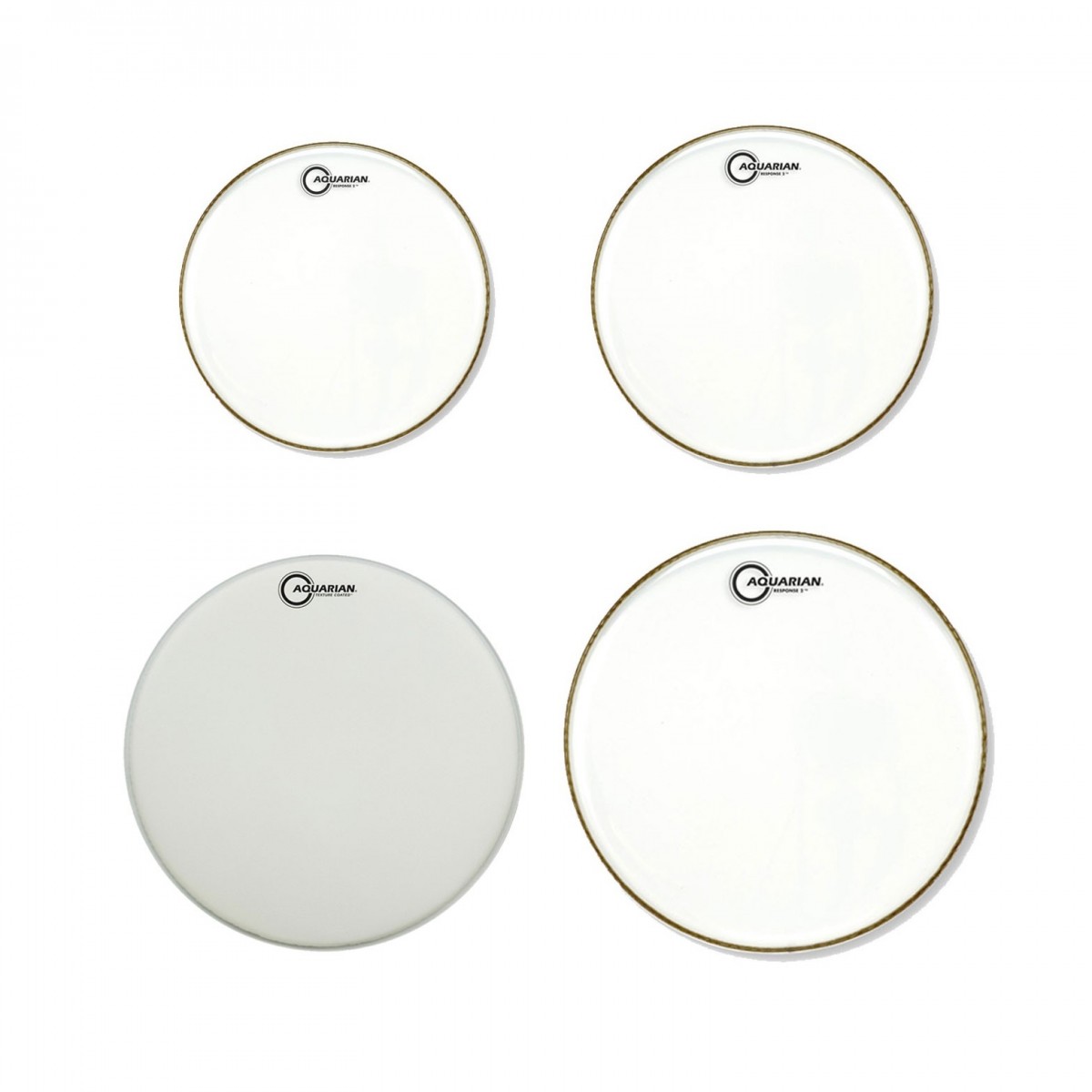 Aquarian Response 2 Drumhead Pack 10 12 14" 16