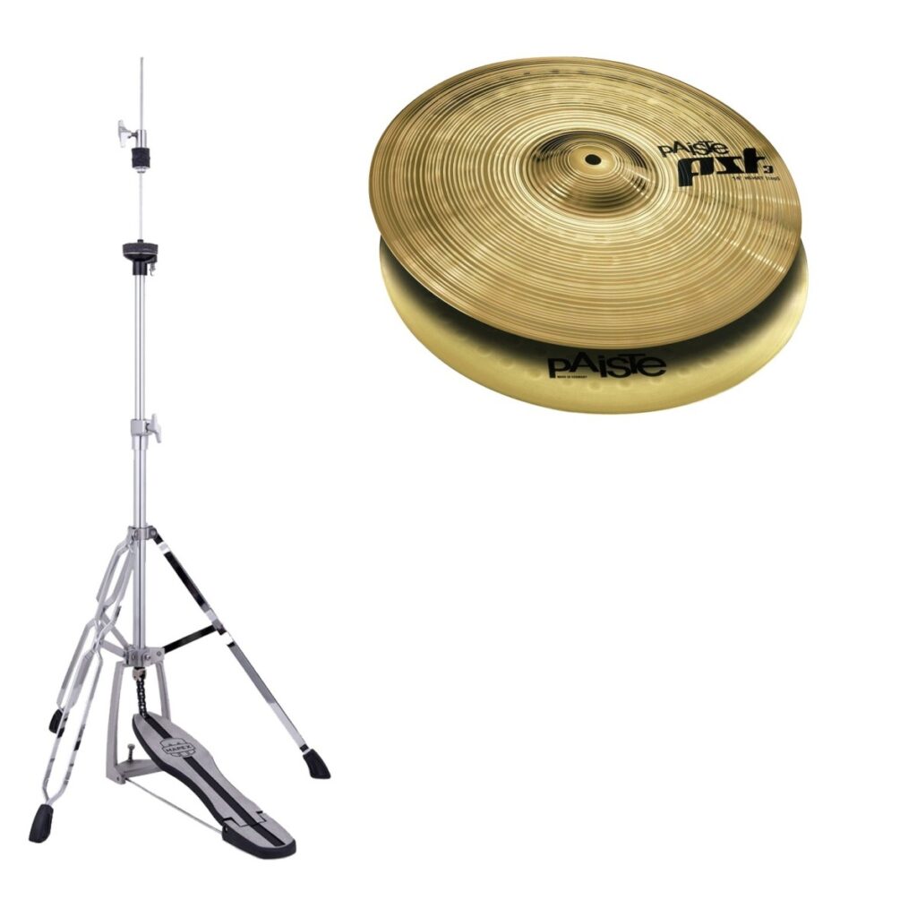 Paiste PST 3 14 Hi Hat Cymbals & Stand