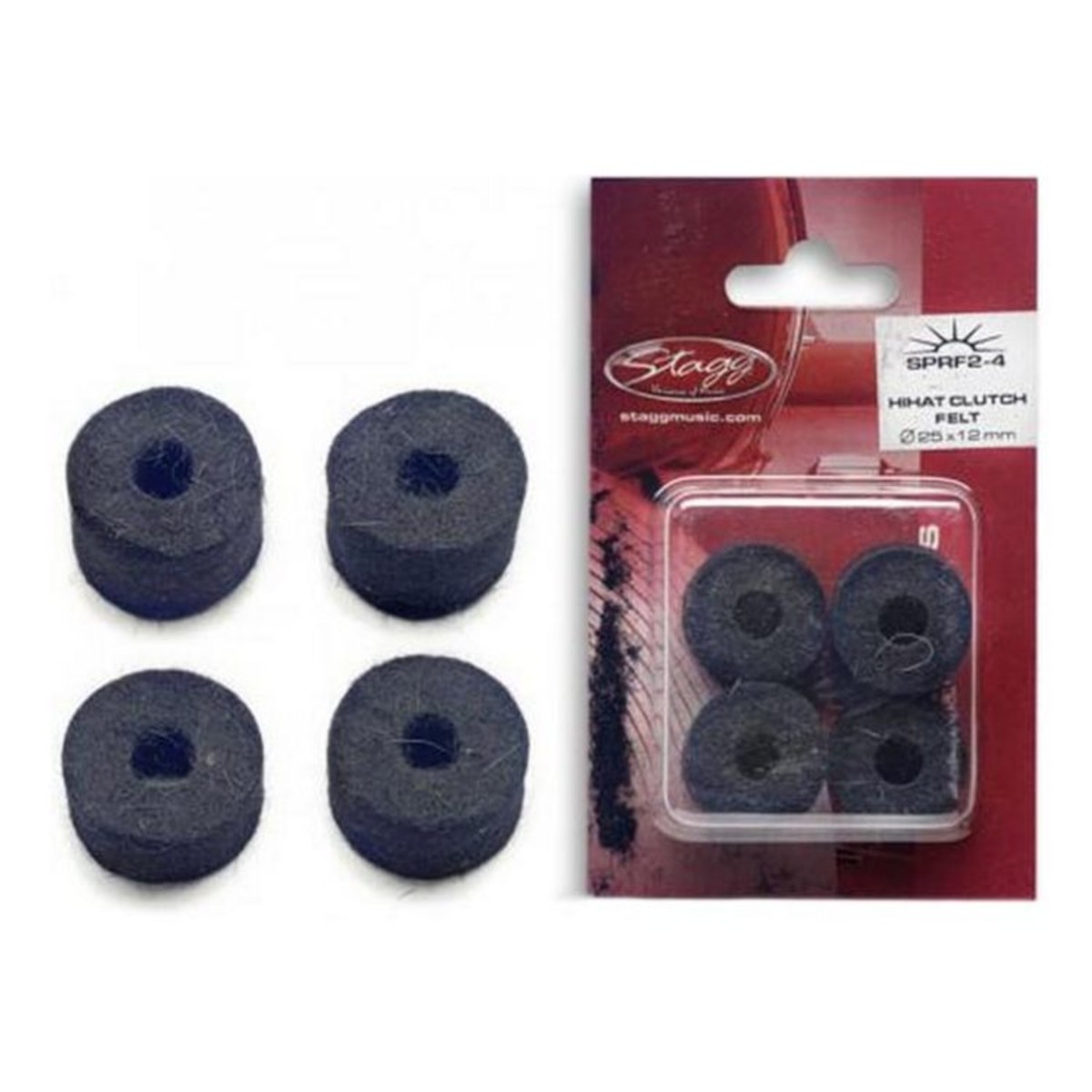 Stagg Hi Hat Clutch Felt Washer Set (4 Pieces)