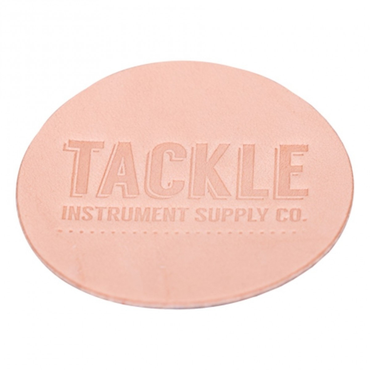 Tackle Small Leather Bass Drum Patch Natural