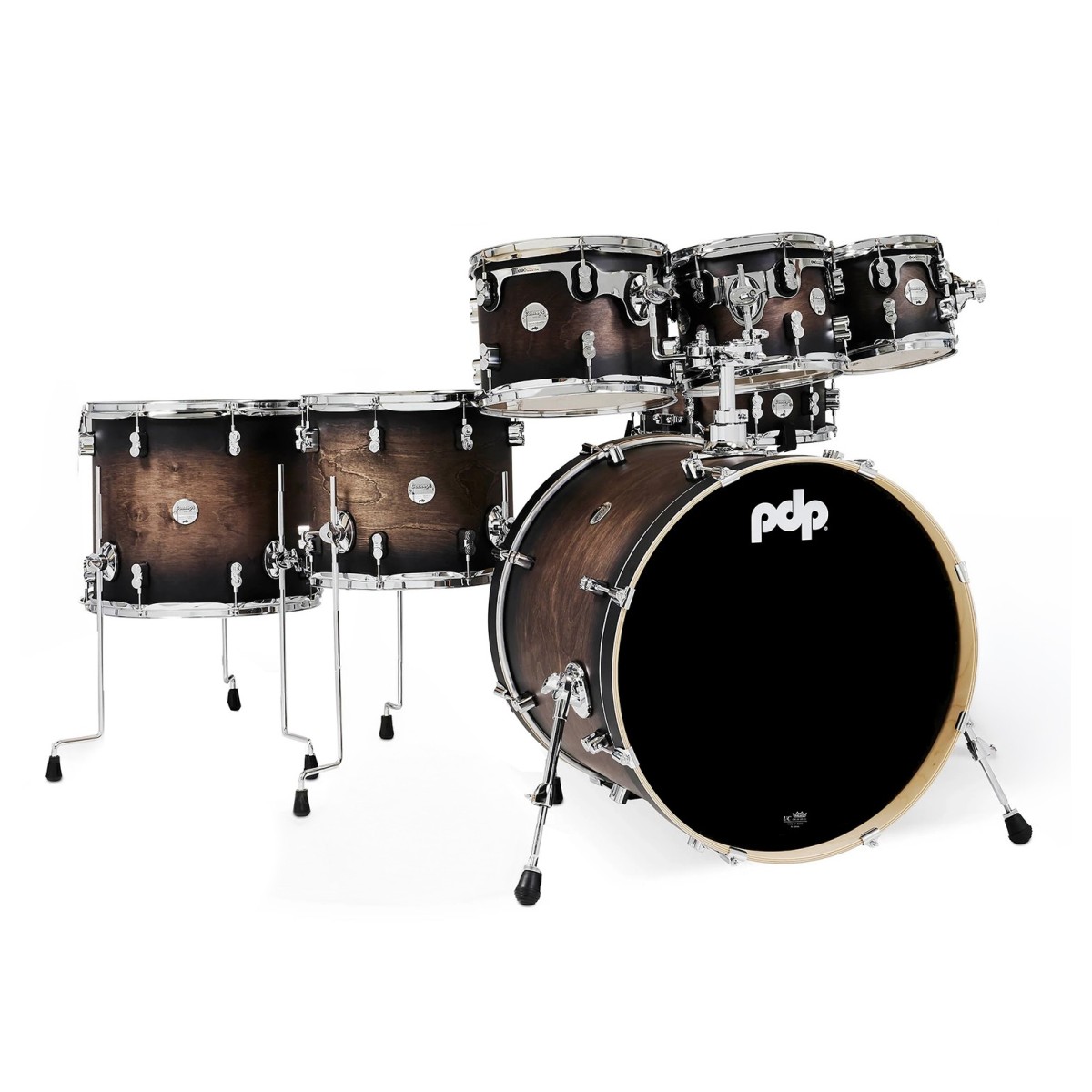 PDP Concept Maple 22" 7pc Shell Pack Satin Charcoal Burst