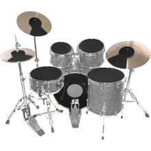 QT Silencer Rock Set 12",13",16",14"Snr and 22" Plus Cymbals - Image 3