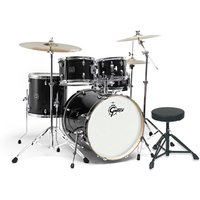 Gretsch Energy 20" Drum Kit w/ Hardware & Paiste 101 Set Black