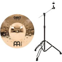 Meinl Classics Custom Extreme Metal 18 Extra Big Bell Ride Cymbal & Boom Stand Black