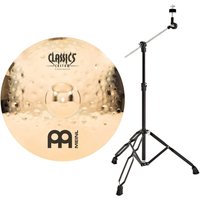 Meinl Classics Custom Extreme Metal 19" Crash Cymbal & Boom Arm Stand Black