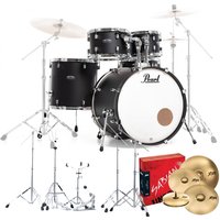 Pearl Decade Maple Pro Drum Kit w/Sabian XSRs Slate Black