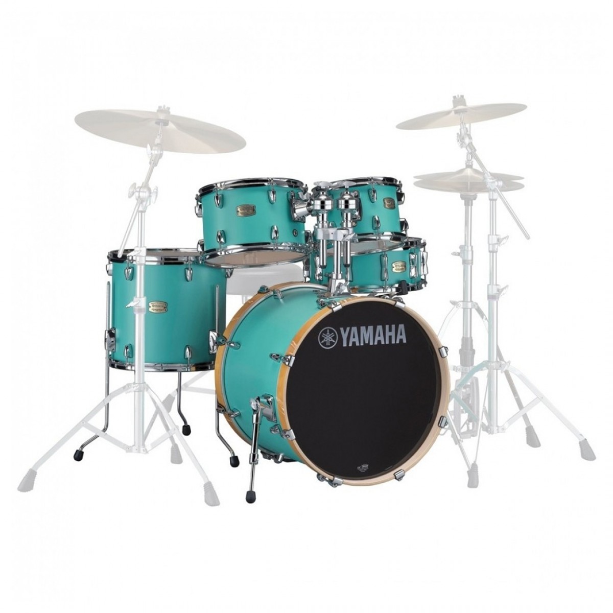 Yamaha Stage Custom Birch 22 5pc Kit w/Hardware Matte Surf Green - Image 2