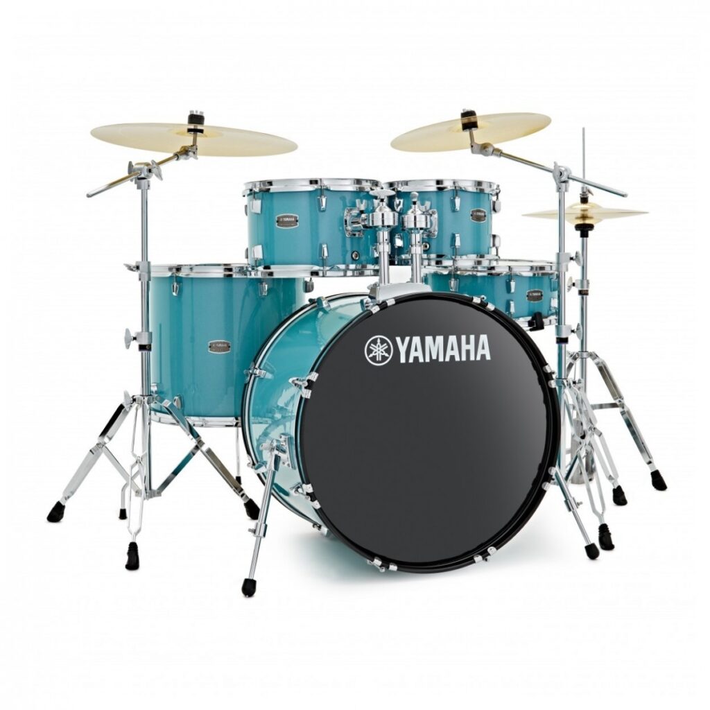 Yamaha Rydeen 20" Drum Kit w/Cymbals Turquoise Glitter