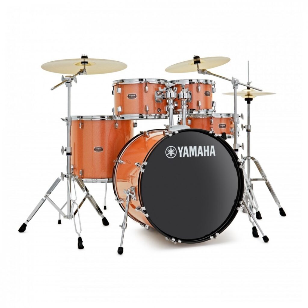 Yamaha Rydeen 20" Drum Kit w/Cymbals Orange Sparkle