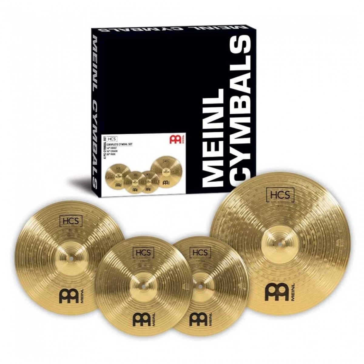 Meinl HCS Cymbal Set Plus Cymbal & Compact Stick Bag Bundle - Image 2