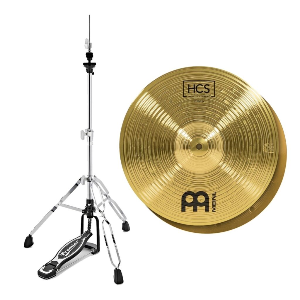 Meinl HCS 13 Hi Hat Cymbals & Premier Artist Hi-Hat Stand