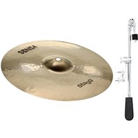 Stagg 12" Sensa Medium Splash Cymbal & Deluxe Weighted Cymbal Arm