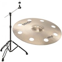 Stagg 16" Sensa Orbis Crash Cymbal & Boom Arm Stand Black