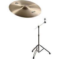 Stagg 18" SH Rock Crash Cymbal & Boom Arm Stand Black