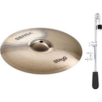 Stagg Sensa 12 Ocean Splash Cymbal & Deluxe Weighted Cymbal Arm