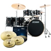 Tama Imperialstar 22 6pc Drum Kit w/Cymbals Hairline Black