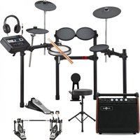 Yamaha DTX6K-X Electronic Drum Kit w/ Double Pedal Complete Bundle