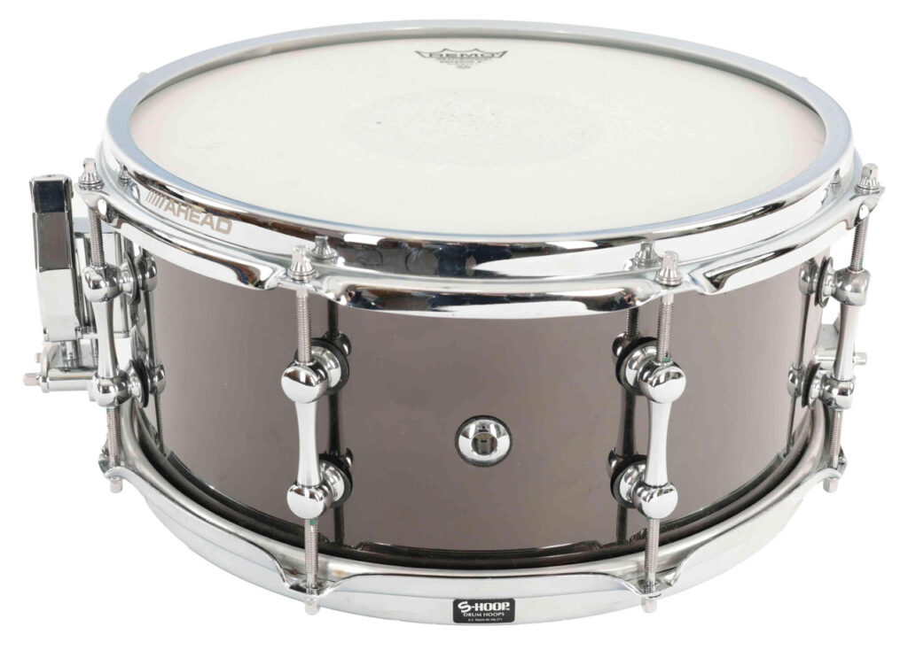 Second Hand Ahead 13x6 Black Chrome On Brass Snare #019