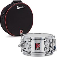 Premier Artist 10" x 5.5" Steel Snare Drum Chrome & Soft Case