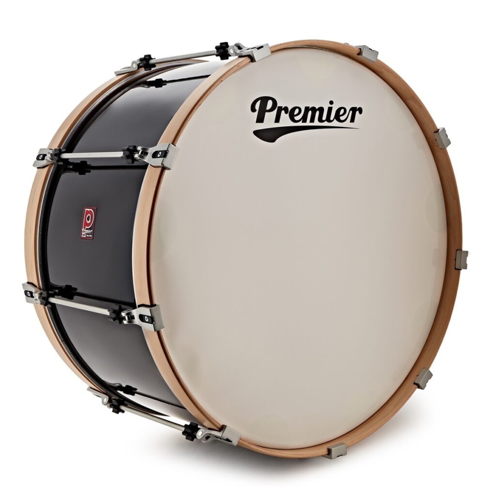 Premier Marching Professional 28” x 14” Bass Drum Ebony Black