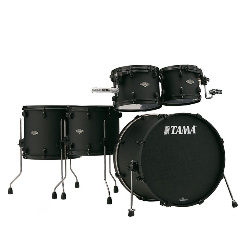 Tama Starclassic Performer 5 Piece Shell Pack Blacked Out Black Limited Edition Flat Black
