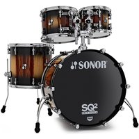 Sonor SQ2 22 4pc Shell Pack African Marble Black Burst