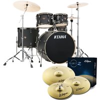 Tama Imperialstar 22 5pc Drum Kit w/Cymbals Blacked Out Black