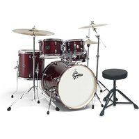 Gretsch Energy 20" Drum Kit w/ Hardware & Paiste 101 Set Wine Red